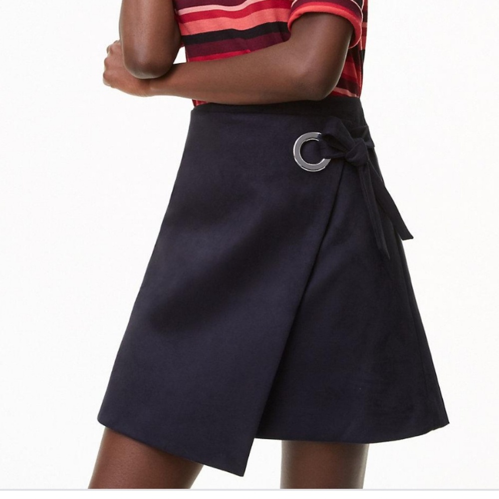 NWT LOFT Grommet wrap skirt